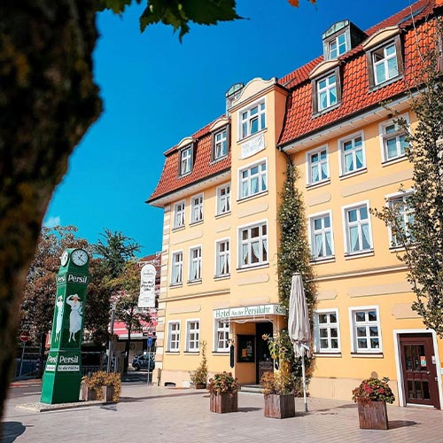 Das Hotel An der Persiluhr liegt in der Innenstadt von Lünen